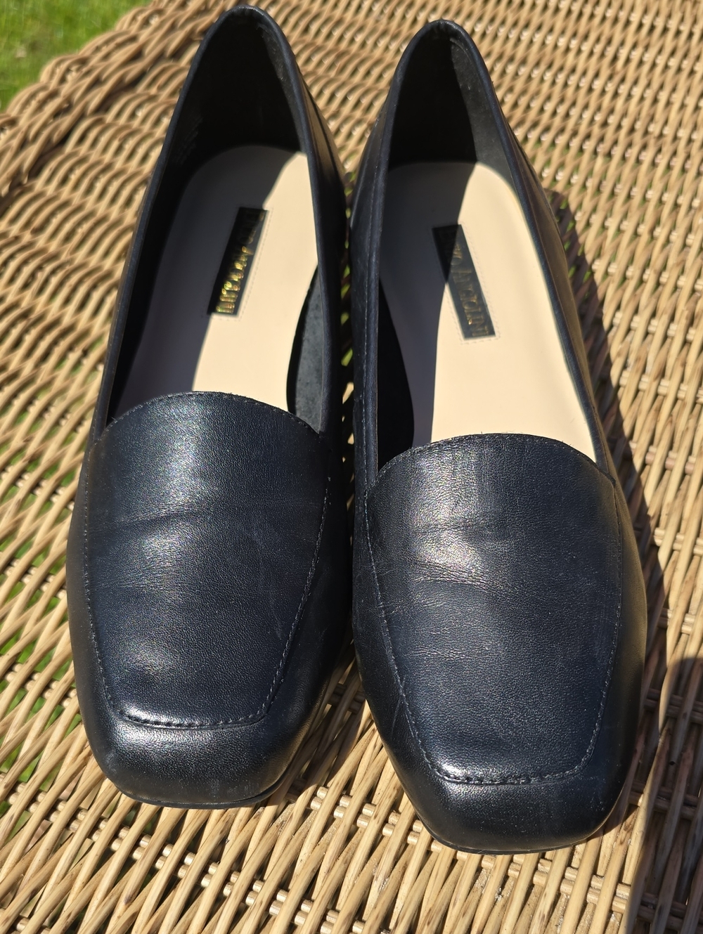 Enzo Angiolini Black Leather Loafers